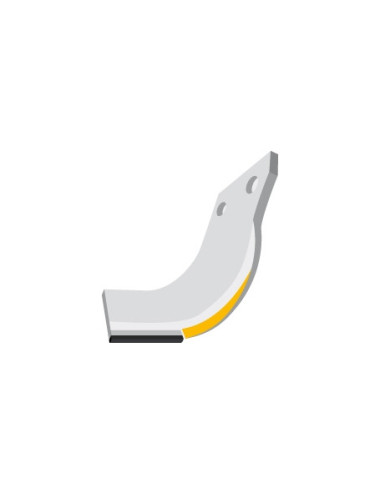 Aileron gauche avec plaquettes carbure et rechargement pour Craker.