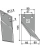 Dent rotative, modèle droit