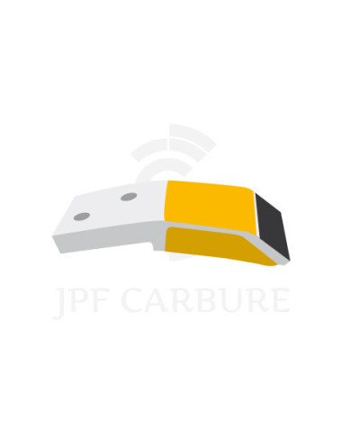Pointe de décompacteur avec plaquettes carbure et rechargement, pour Cultisol.