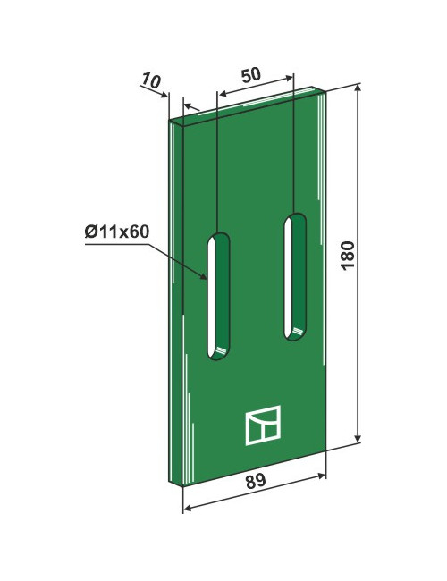 Racloir plastique Greenflex pour rouleaux packer