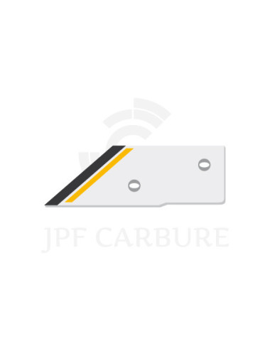 Aileron gauche avec plaquettes carbure et rechargement pour décompacteur Sumo.