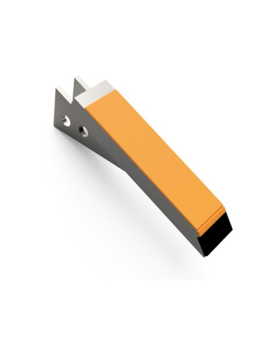 Sabot de décompacteur avec plaquettes carbure et rechargement, écartement 32 mm.