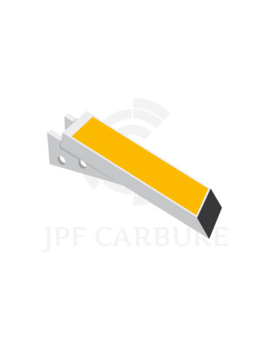Sabot de décompacteur avec plaquettes carbure et rechargement, écartement 27 mm.