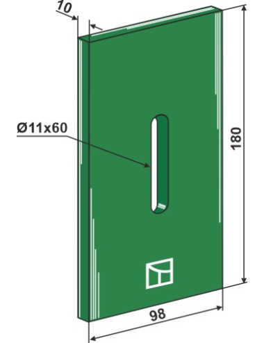 Racloir plastique Greenflex pour rouleaux packer