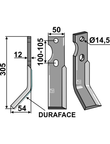 Dent rotative DURAFACE,...