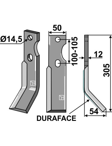 Dent rotative DURAFACE,...