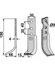 Couteau, modèle gauche