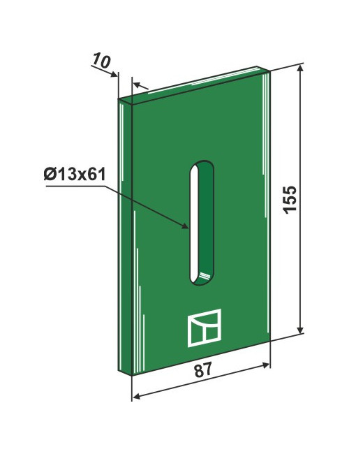 Racloir plastique Greenflex pour rouleaux packer