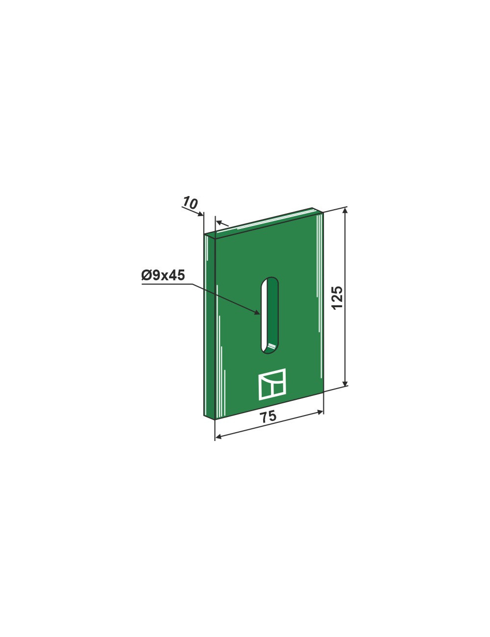 Racloir plastique Greenflex pour rouleaux packer