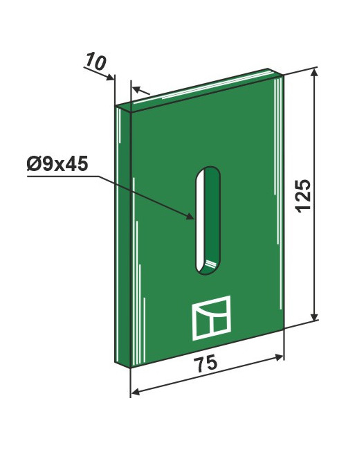 Racloir plastique Greenflex pour rouleaux packer