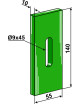 Racloir plastique Greenflex pour rouleaux packer