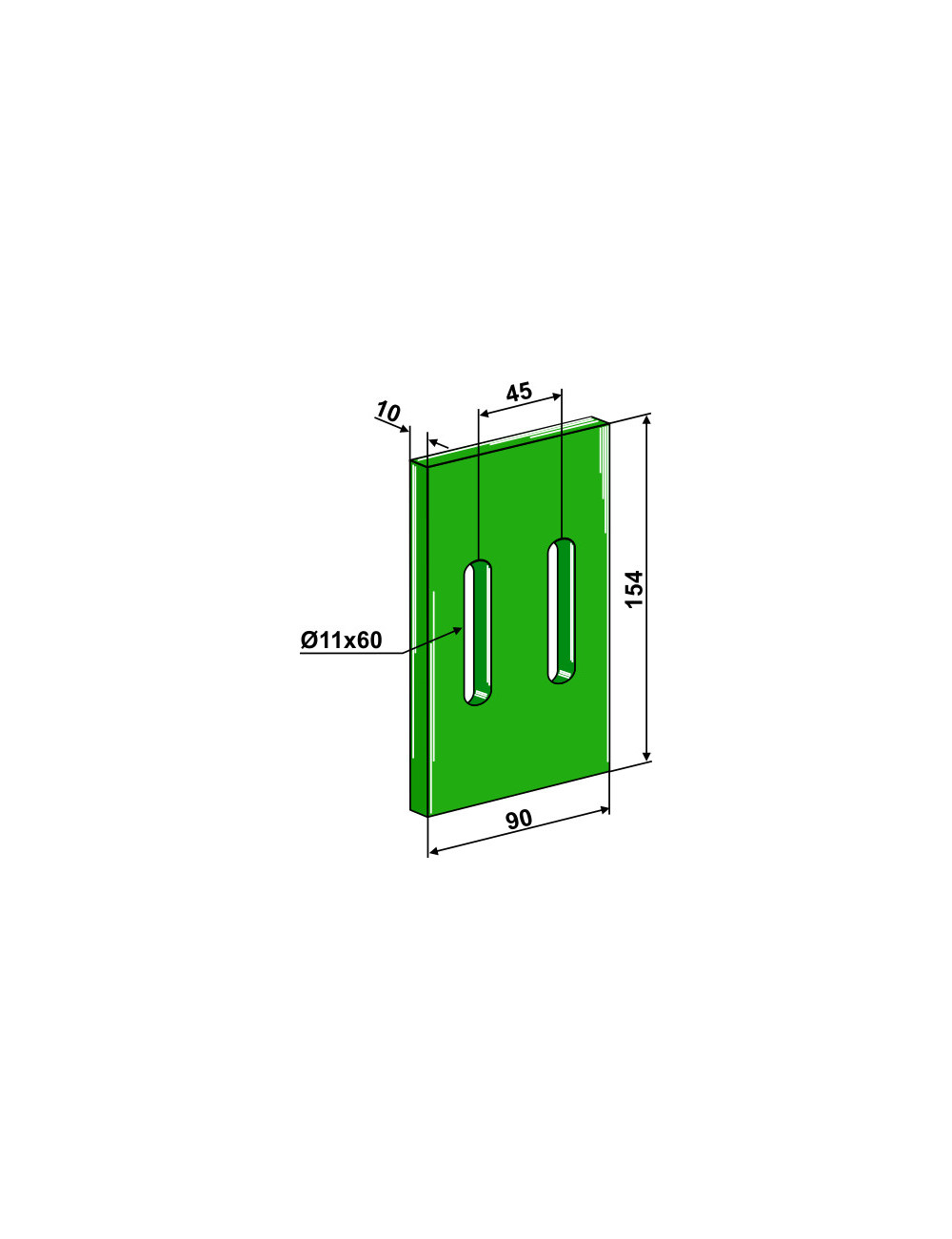 Racloir plastique Greenflex pour rouleaux packer