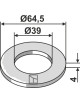 Rondelle Ø64,5x4xØ39