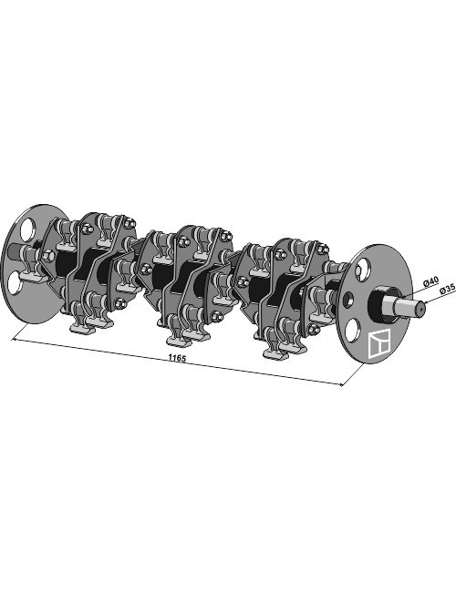 Rotor de débroussaillage