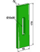 Racloir plastique Greenflex pour rouleaux packer