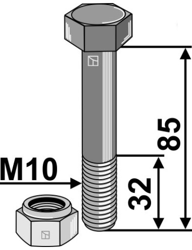 Boulon avec écrou à...