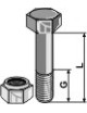 Boulon avec écrou à freinage interne - M10x1,5 - 10.9