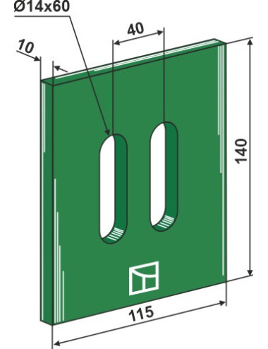 Racloir plastique Greenflex pour rouleaux packer