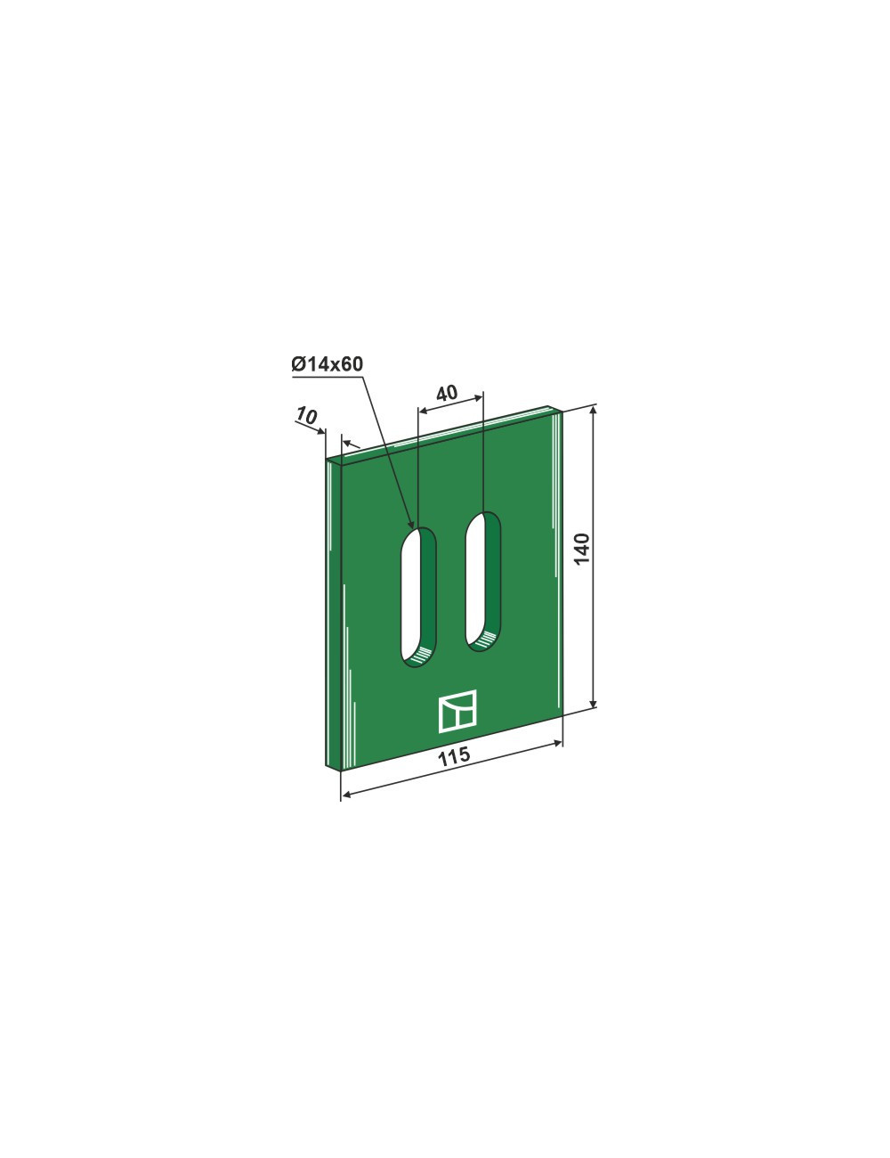 Racloir plastique Greenflex pour rouleaux packer