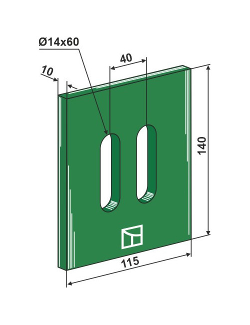 Racloir plastique Greenflex pour rouleaux packer