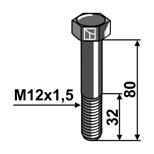 Boulon - M12x1,5 - 10.9