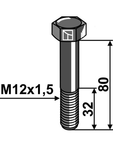 Boulon - M12x1,5 - 10.9