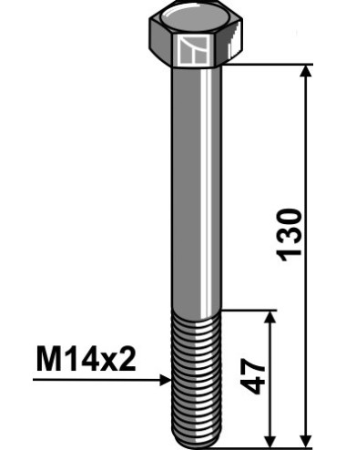 Boulon M14x130 - 10.9