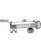 Boulon avec écrou à freinage interne - M14x2 - 10.9