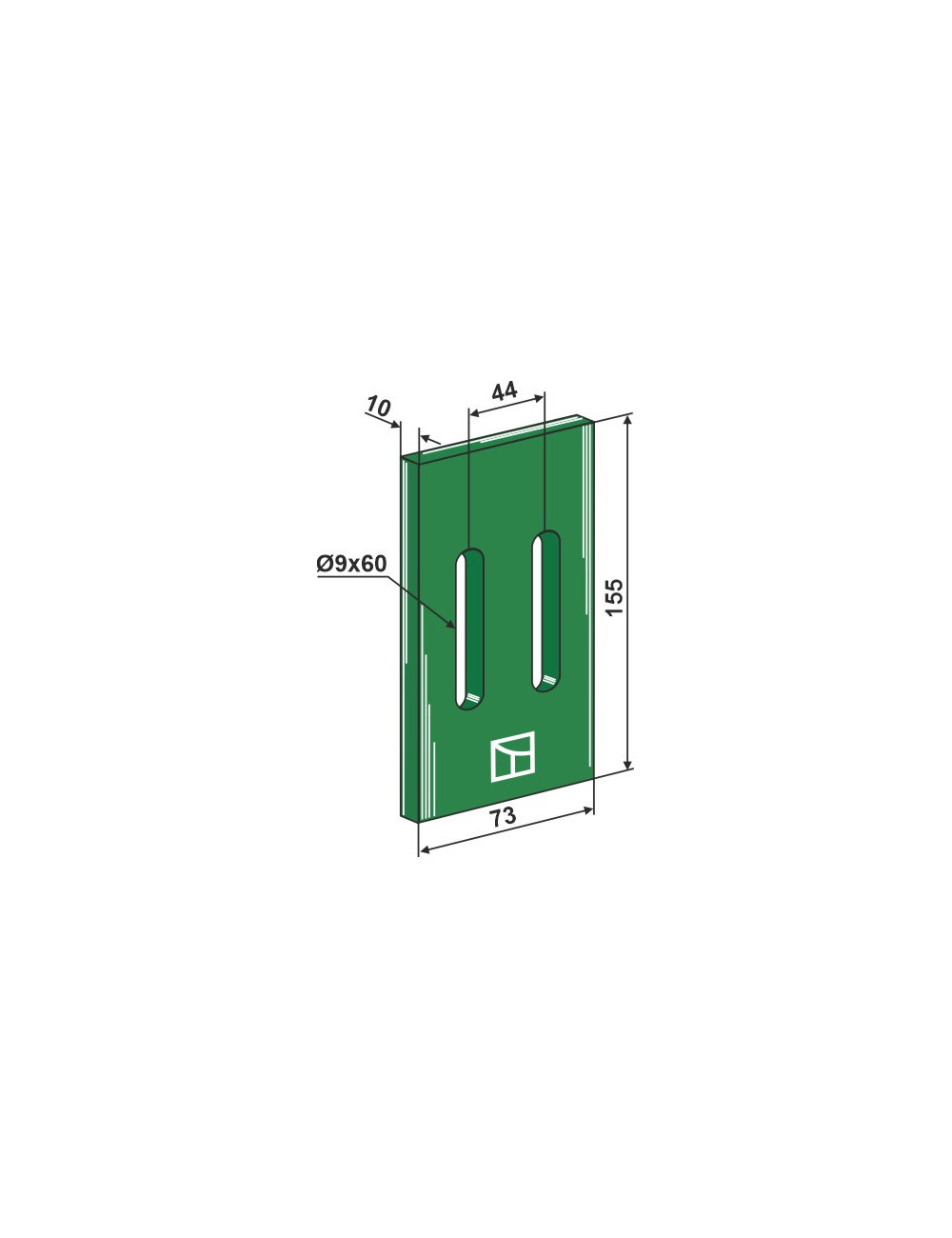 Racloir plastique Greenflex pour rouleaux packer