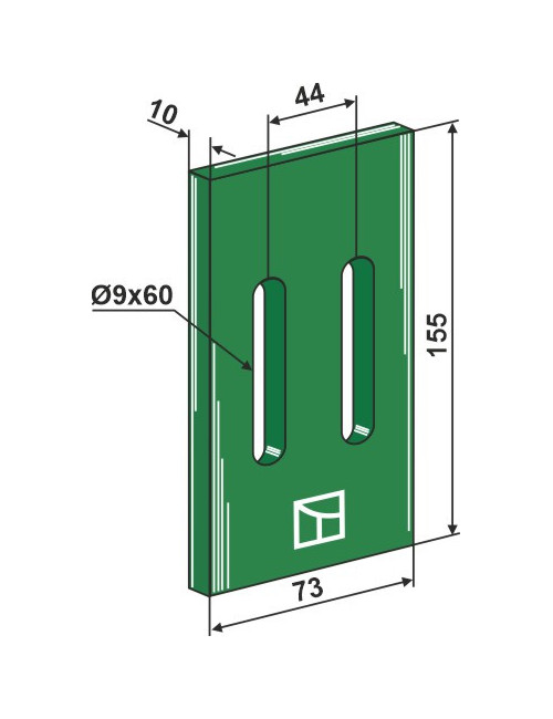 Racloir plastique Greenflex pour rouleaux packer