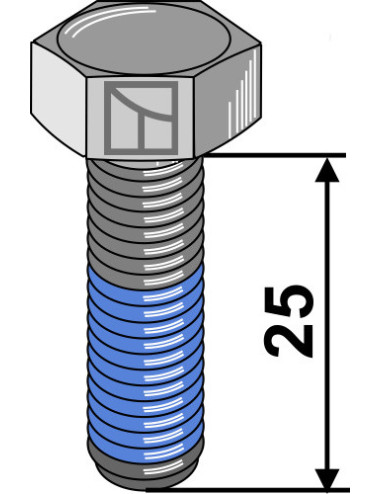 Boulon avec filet à...