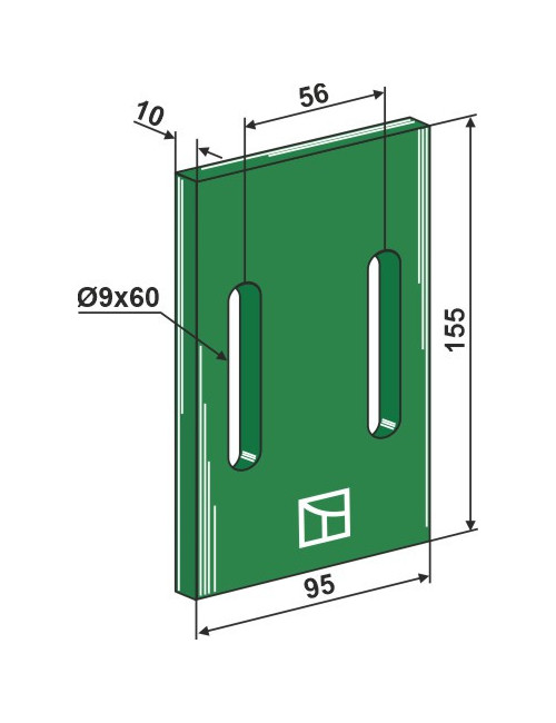 Racloir plastique Greenflex pour rouleaux packer