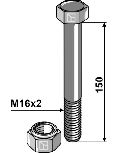 Boulon M16x150 - 10.9