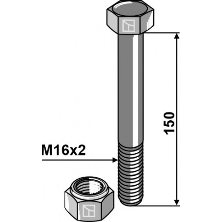 Boulon M16x150 - 10.9