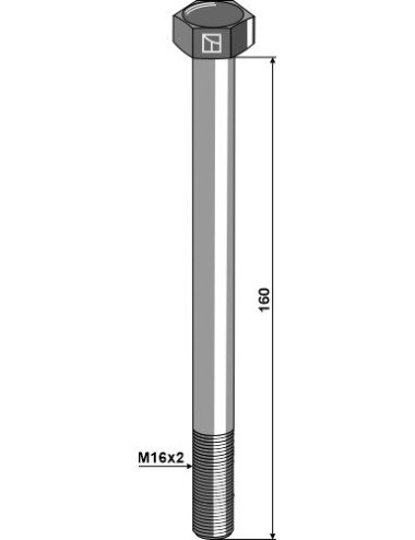 Boulon - M16x2 - 12.9