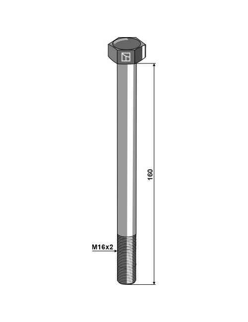 Boulon - M16x2 - 12.9