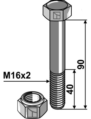Boulon avec écrou à...