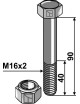 Boulon avec écrou à freinage interne - M16 x 2 - 10.9