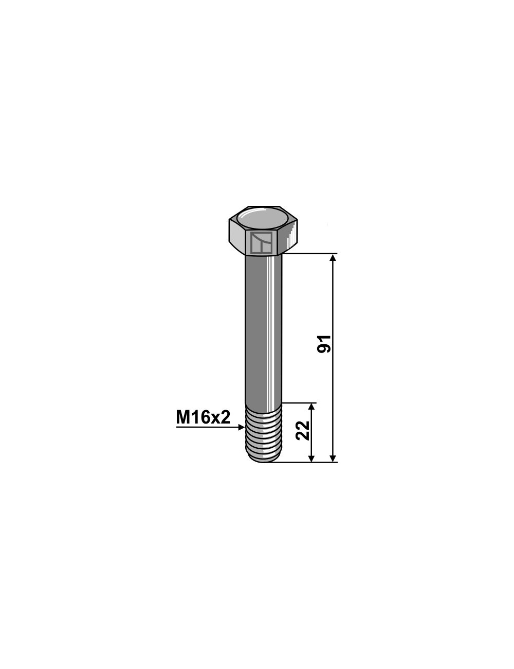 Boulon - M16 x 2 - 10.9