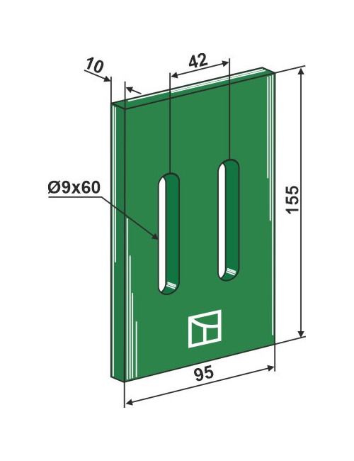 Racloir plastique Greenflex pour rouleaux packer