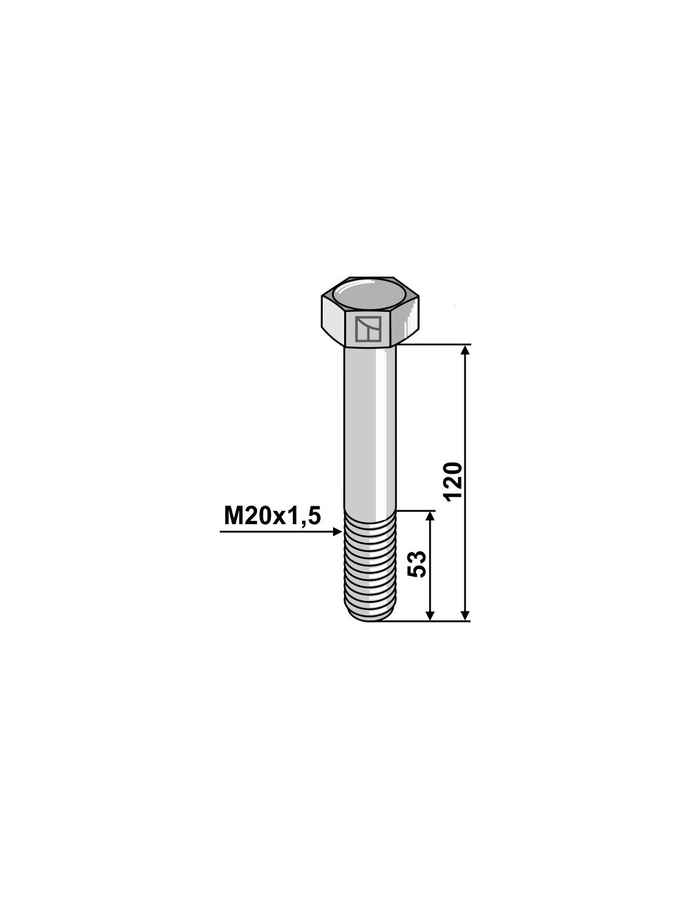 Boulon M20x1,5