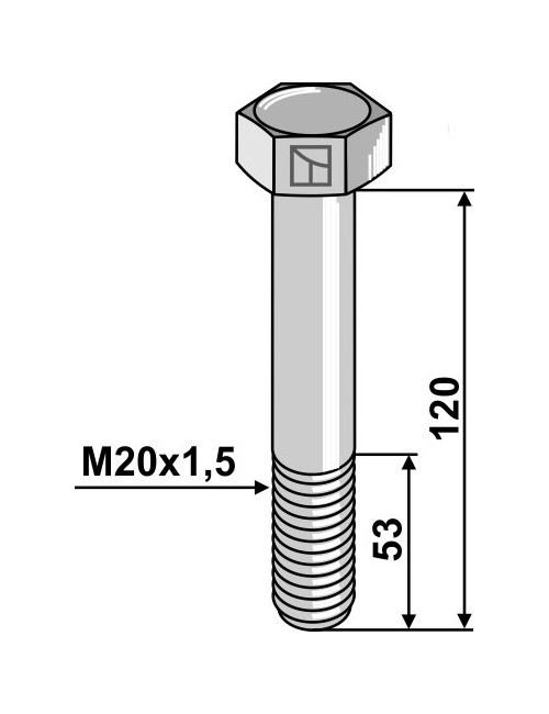 Boulon M20x1,5