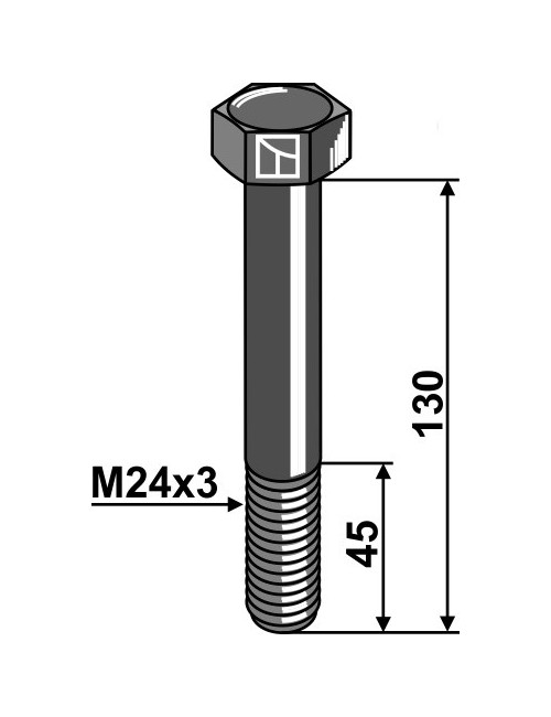 Boulon M24x3x130 - 10.9