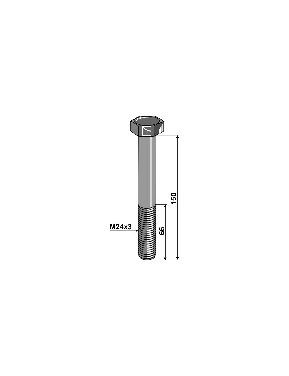 Boulon - M24x3 - 10.9