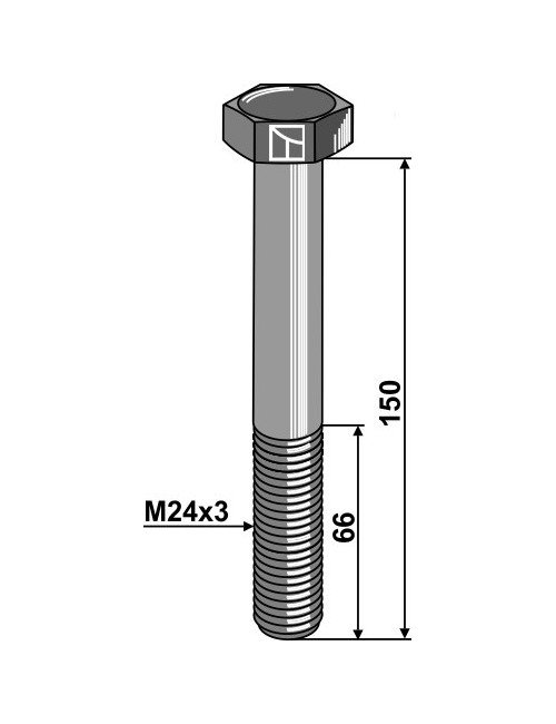 Boulon - M24x3 - 10.9