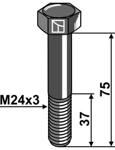 Boulon M24x3x75 - 10.9