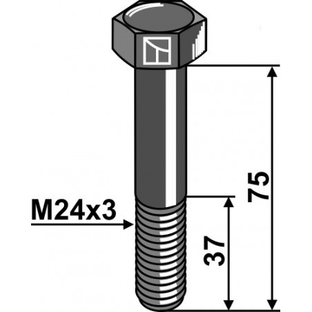 Boulon M24x3x75 - 10.9