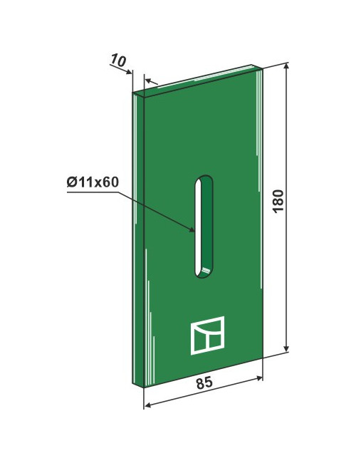 Racloir plastique Greenflex pour rouleaux packer