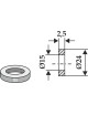 Rondelle Ø24x2,5xØ15