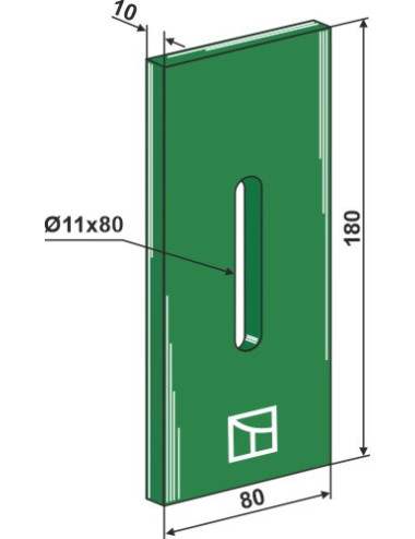 Racloir plastique Greenflex pour rouleaux packer